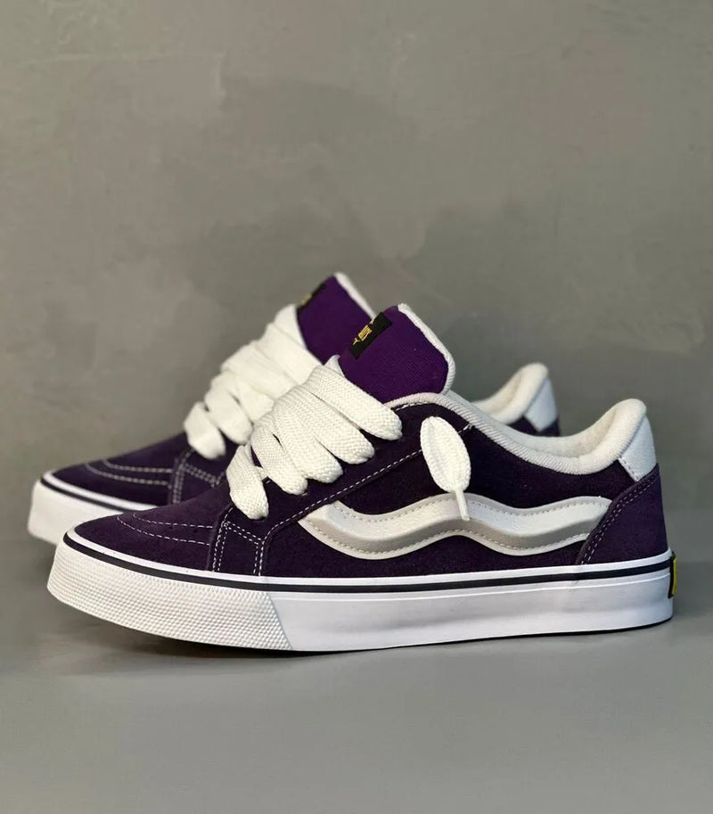 Tênis Mad rats mr bulky classic 90 roxo camurça